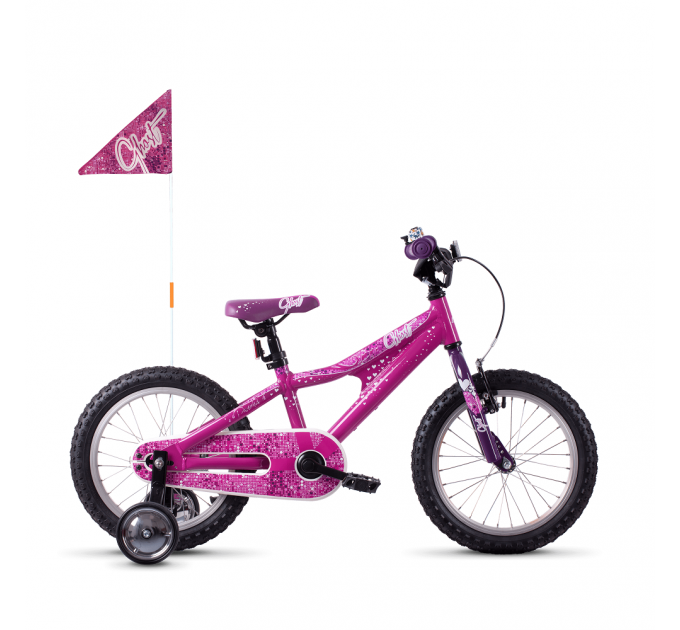 Велосипед Ghost POWERKID 16" , розово-фиолетово-белый, 20121