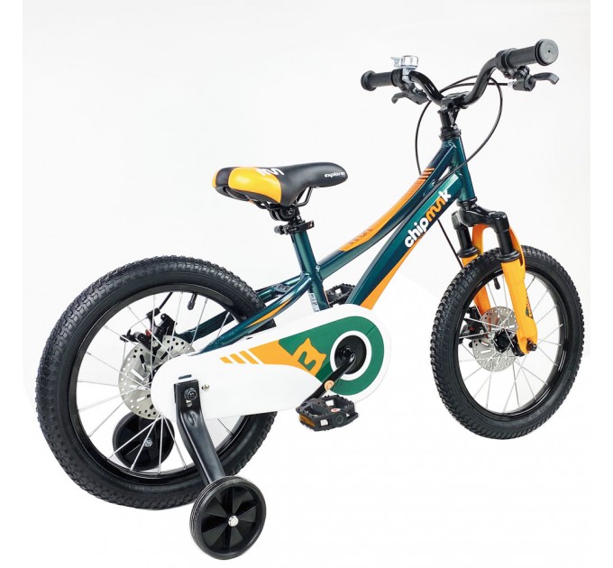 Велосипед детский RoyalBaby Chipmunk EXPLORER 16", OFFICIAL UA, зелёный