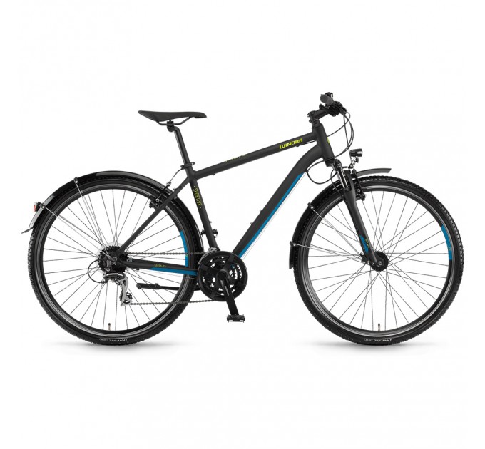 Велосипед Winora Vatoa 24 men 24 s. Acera 28", рама 56 см, черный матовый, 2020