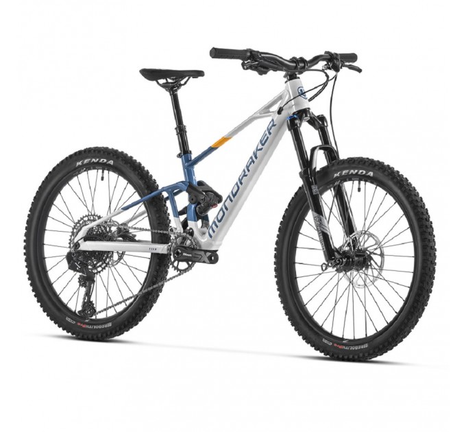 Подростковый двухподвесной велосипед MONDRAKER F-TRICK 24" 120mm, Grey/Blue