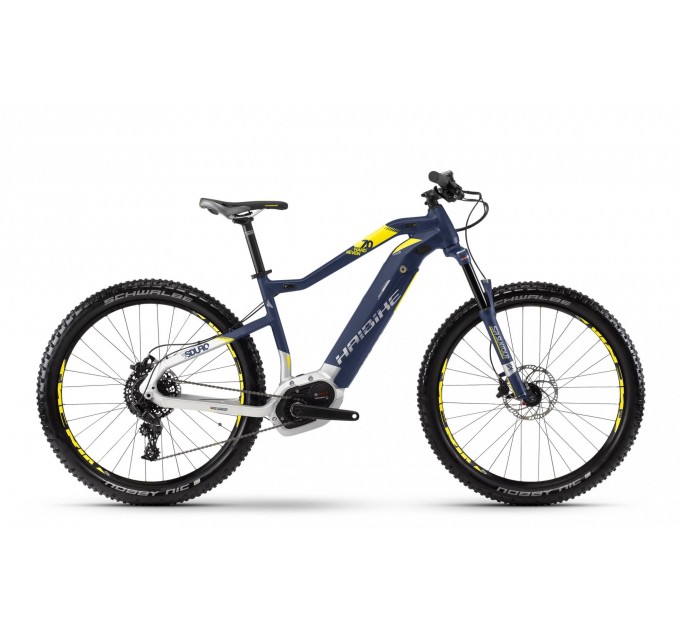 Электровелосипед Haibike SDURO HardSeven 7.0 500Wh 27,5", рама L, синий-бело-желтый, 2018