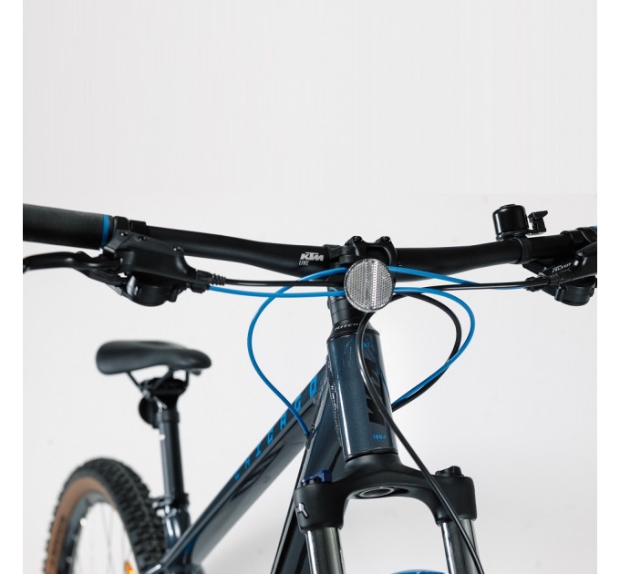 Велосипед KTM CHICAGO 291 29" рама L/48, серый (черно-голубой), 2022
