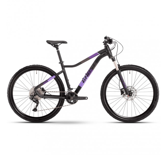 Велосипед Ghost Lanao Advanced 27,5", рама S, черно-фиолетовый, 2021