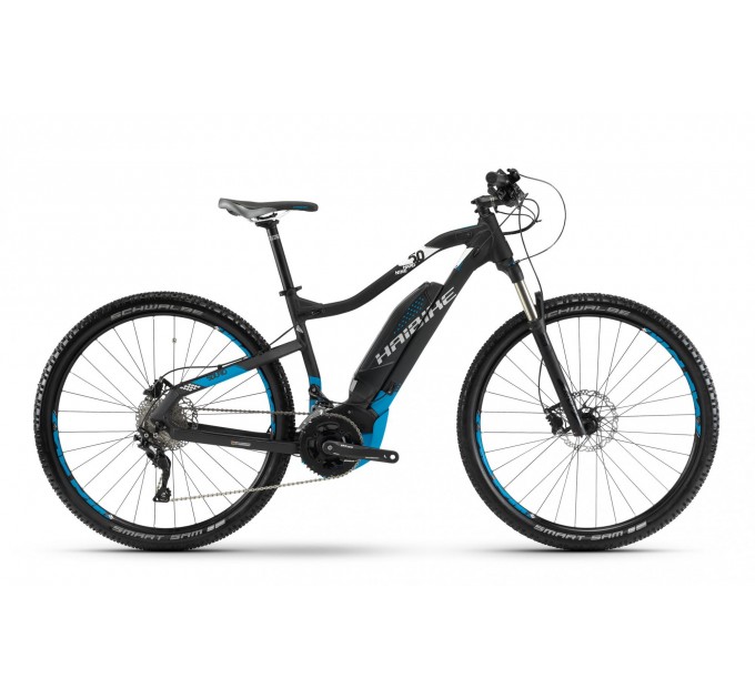 Электровелосипед Haibike SDURO HardNine 5.0 500Wh 29", рама L, черно-сине-белый, 2018
