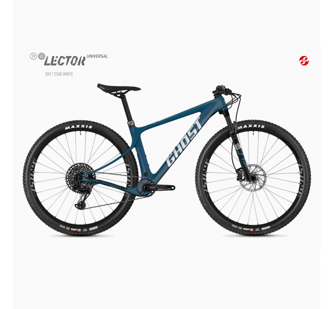Велосипед Ghost Lector SF LC Universal 29", рама M, сине-белый, 2020