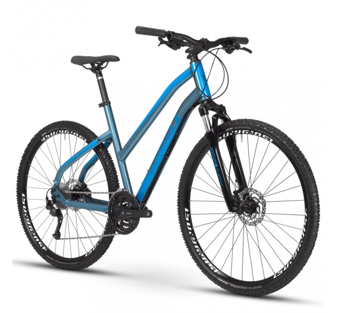 Велосипед Ghost Square Cross Base AL W 28", рама L, сине-голубой, 2021
