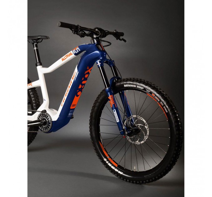 Электровелосипед Haibike Flyon XDURO AllTrail 5.0 i630Wh 11 s. NX 19 HB 27.5", рама M, сине-бело-оранжевый, 2020