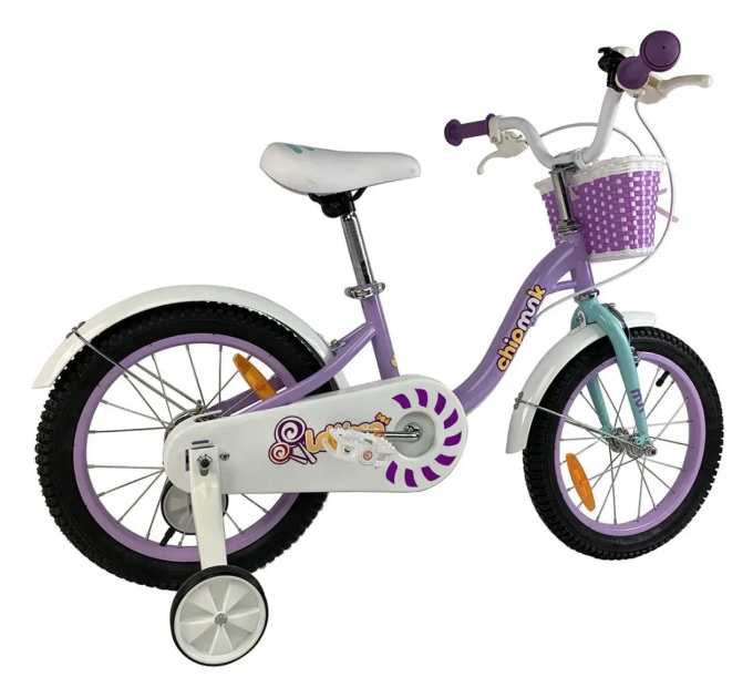 Велосипед детский RoyalBaby Chipmunk Darling 18", OFFICIAL UA, фиолетовый