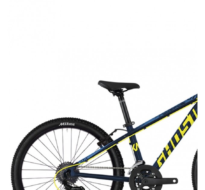 Велосипед Ghost Kato 2.4 24", сине-желтый, 2020