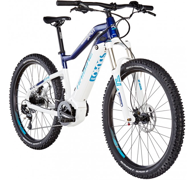 Электровелосипед Haibike SDURO HardSeven Life 5.0 500Wh 27.5", рама S, бело-сине-небесный, 2019