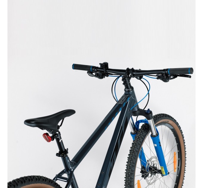 Велосипед KTM CHICAGO 271 рама М/43, серый (черно/синий) 2022/2023