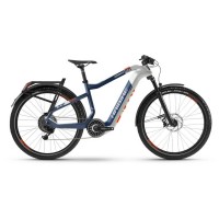 Электровелосипед Haibike XDURO Adventr 5.0 i630Wh 11 s. NX 27.5", CARBON, рама L, бело-сине-оранжевый, 2020