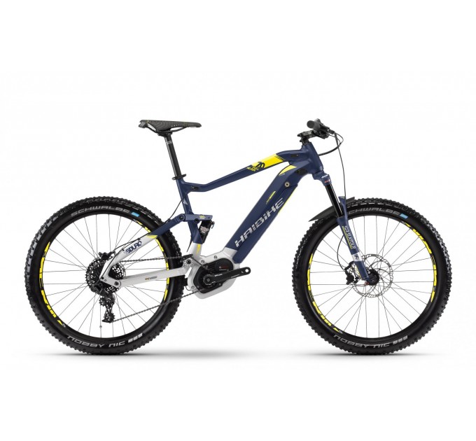 Электровелосипед Haibike SDURO FullSeven 7.0 500Wh 27,5", рама L, сине-бело-желтый, 2018