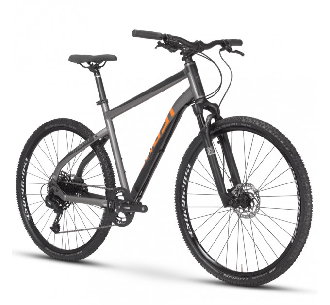 Велосипед Ghost Square Cross Essential AL W 28", рама L, серо-черный, 2021