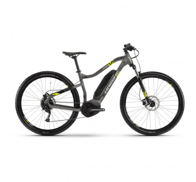 Электровелосипед Haibike SDURO HardNine 1.0 400Wh 9 s. Altus 29", рама L, серо-лаймово-черный, 2020