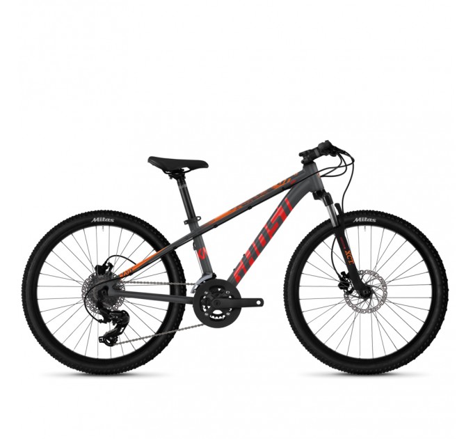 Велосипед Ghost Kato Essential 24" рама one-size, серо-оранжевый, 2021