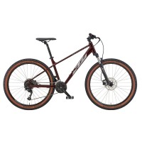 Велосипед KTM PENNY LANE 271 27.5" рама XS/32, темно-красный (серый), 2022