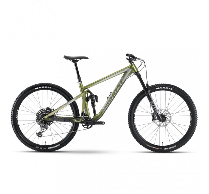 Велосипед Ghost RIOT AM AL/AL U Universal 27,5", рама S, зелёно-серый, 2021