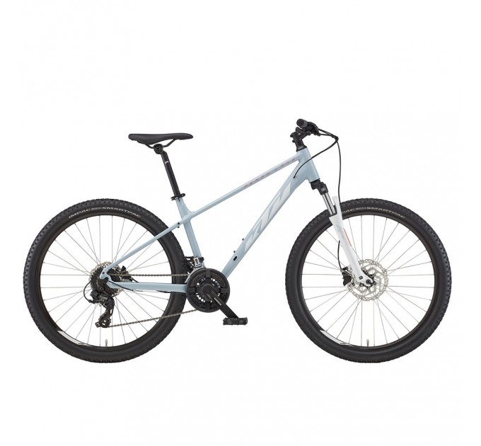 Велосипед KTM PENNY LANE 272 27.5" рама XS/32, голубой (бело-коралловый), 2022