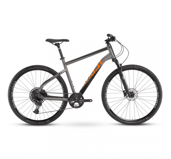 Велосипед Ghost Square Cross Essential AL W 28", рама L, серо-черный, 2021