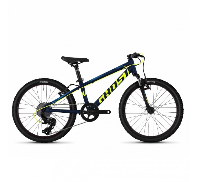 Велосипед Ghost Kato 2.0 20", сине-желтый, 2020