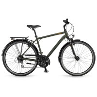 Велосипед Winora Domingo men 28" 24-G Acera, рама 48 см, оливково-черный матовый, 2021