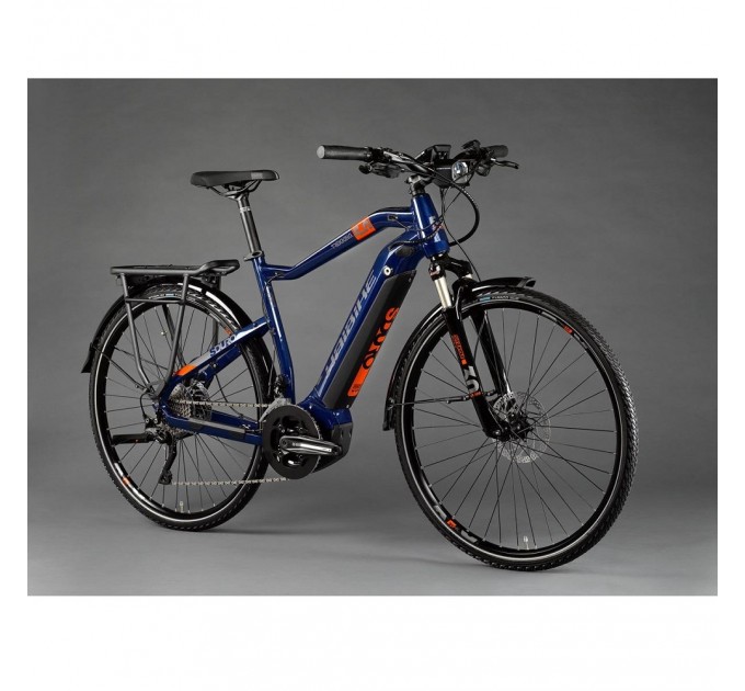 Электровелосипед Haibike SDURO Trekking 5.0 men i500Wh 20 s. XT 28", рама XL, сине-оранжево-серый, 2020