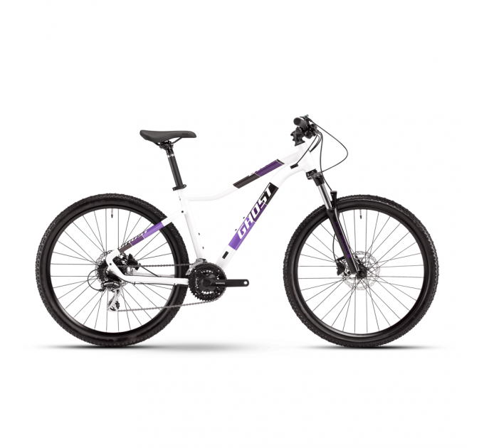 Велосипед Ghost Lanao Essential 27,5", рама S, бело-фиолетовый, 2021