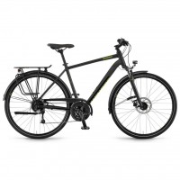 Велосипед Winora Domingo men disc 28" 27-G Deore, рама 56 см, черный матовый, 2021