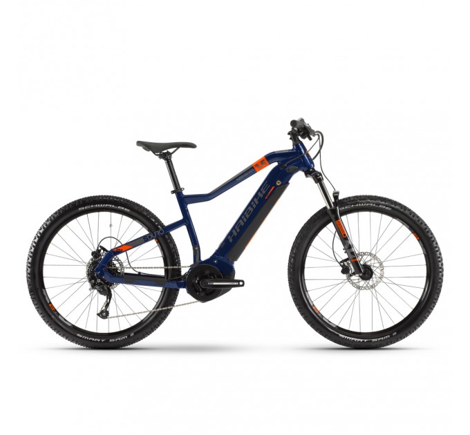 Электровелосипед Haibike SDURO HardSeven 1.5 i400Wh 9 s. Altus 27,5", рама XL, голубой-оранжевый-титан, 2020