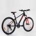 Велосипед KTM CHICAGO 272 27.5" рама L/48, черный матовый (оранжевый), 2022