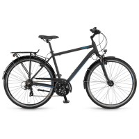 Велосипед Winora Domingo men 28" 21-G TX800, рама 56 см, черно-синий матовый, 2021