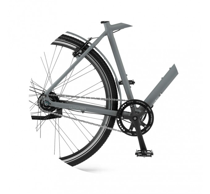 Велосипед Winora Aruba men 28" 8-G Nexus FL, рама 56, серый матовый, 2021