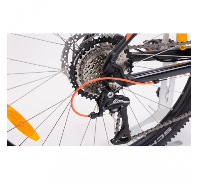 Велосипед KTM CHICAGO 272 27.5" рама S/38, черный матовый (оранжевый), 2022