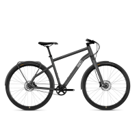 Велосипед Ghost Square Urban Unisex 5.8 28", рама M, серый-серебристый иридий-черный, 2020