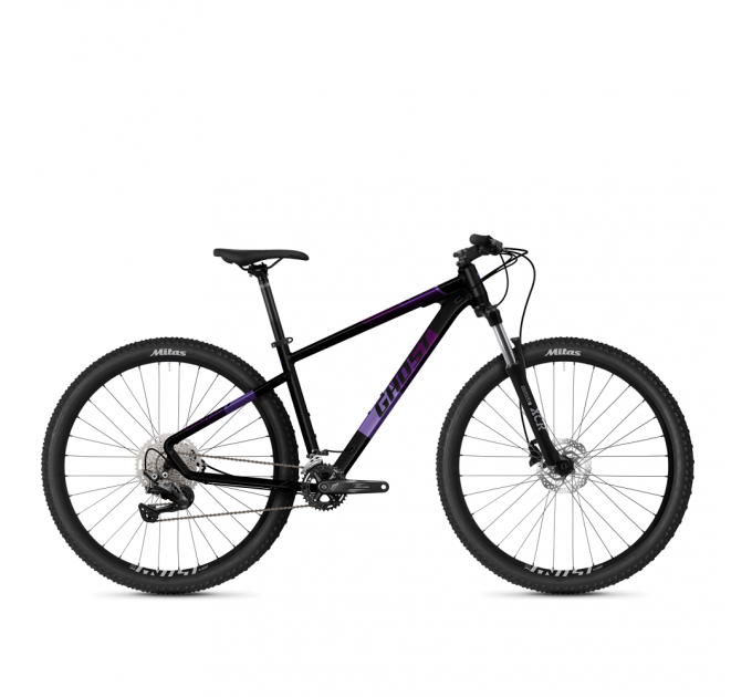 Велосипед Ghost Kato Advanced 29", рама M, черно-фиолетовый, 2021