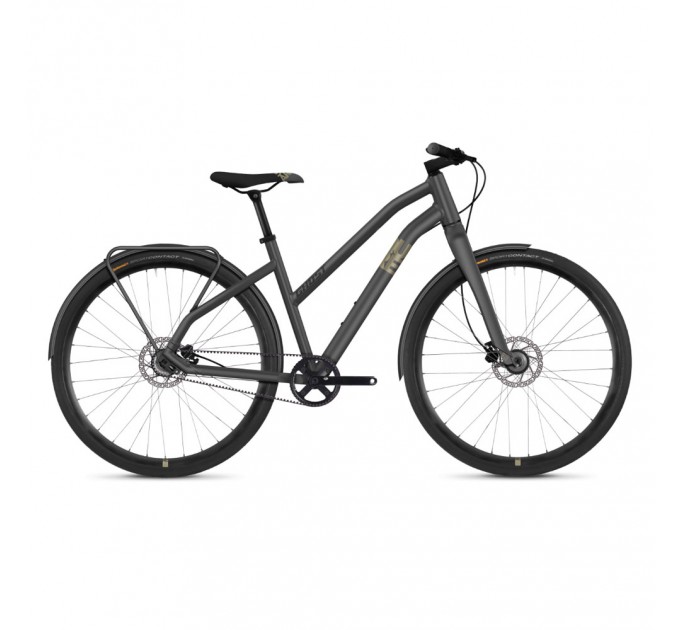 Велосипед Ghost Square Urban 3.8 28" , рама S, серо-коричнево-черный, 2019