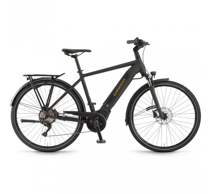 Электровелосипед WINORA Sinus i10 men i500Wh 10 s. Deore 28", рама L, черно-серо-бирюзовый, 2020