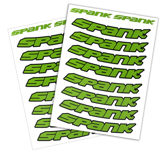 Набір наклейок на обода SPANK Decal kit, Green