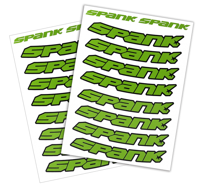 Набор наклеек на обода SPANK Decal kit, Green