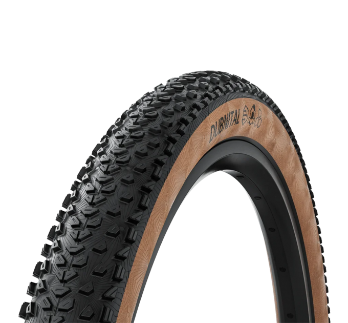 Покрышка бескамерная Continental Dubnital Trail Grip 29" | 29 X 2.40 черная/коричневая складная skin