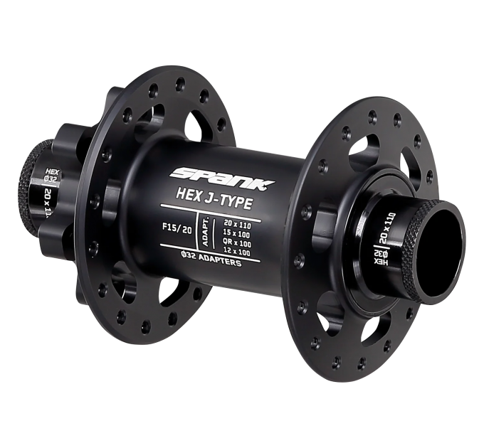 Передня втулка SPANK HEX J-TYPE Boost F15/20, Green