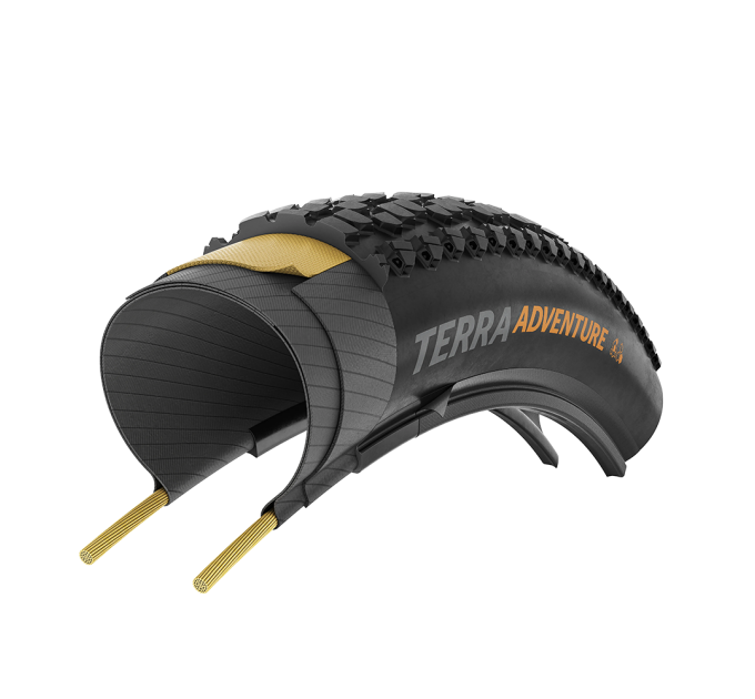 Покрышка бескамерная Continental Terra Adventure Trail Grip 28" | 28 X 1.75 | 700 X 45C черная складная graphit-reflex skin