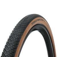 Покрышка бескамерная Continental Terra Competition Trail Grip 28" | 28 X 1.55 | 700 X 40C черная/коричневая складная skin
