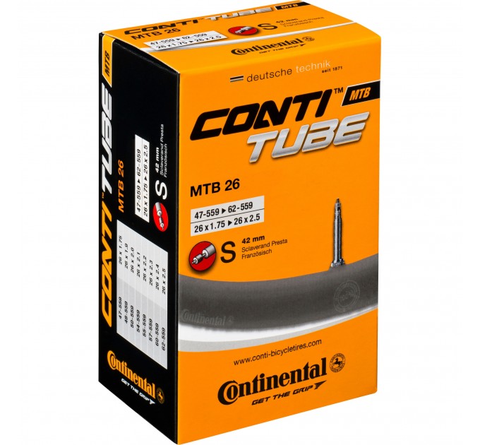 Камера Continental MTB Tube 26", 47-559->62-559, S42, 210 г