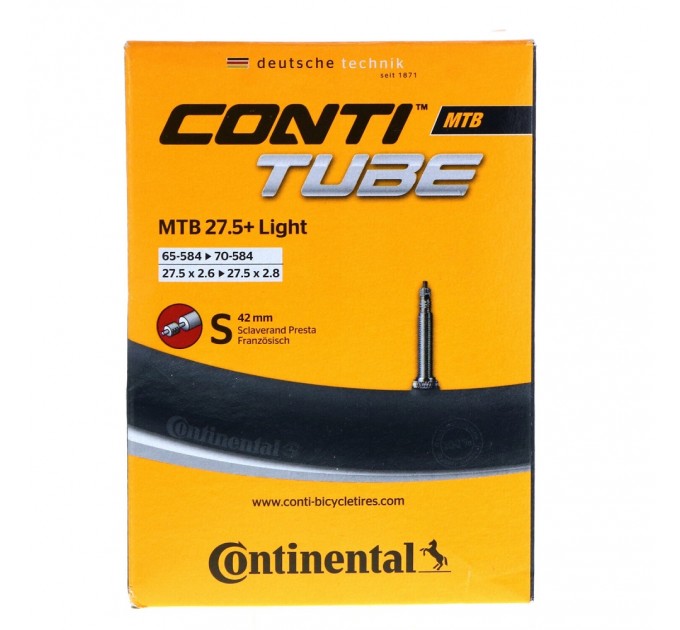 Камера Continental MTB Tube Light 27.5" S42 RE [47-584->60-584]