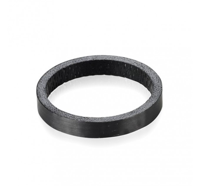 Проставочное кольцо XLC черное, 5 мм, 1 1/8" карбон