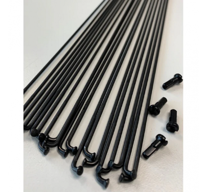 Комплект спиц c ниппелями SPANK 359 29" J-Hook 2.2/1.8/2.0, 292mm 17pcs / 289mm 17pcs, 34pcs Black