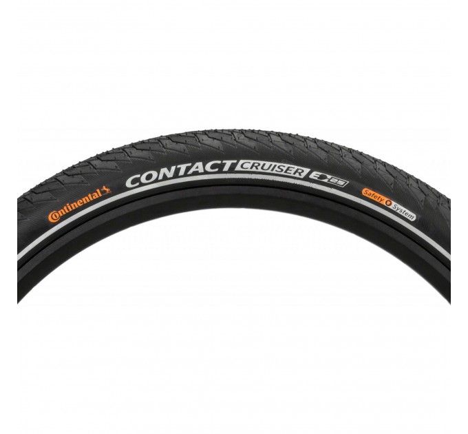 Покрышка Continental CONTACT Cruiser Reflex, 28"x2.20, 55-622, Wire, SafetySystem Breaker, 1025 г,  черный