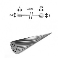 Тросик переключения XLC SH-X13, Ø 1.25/ 2 250 мм